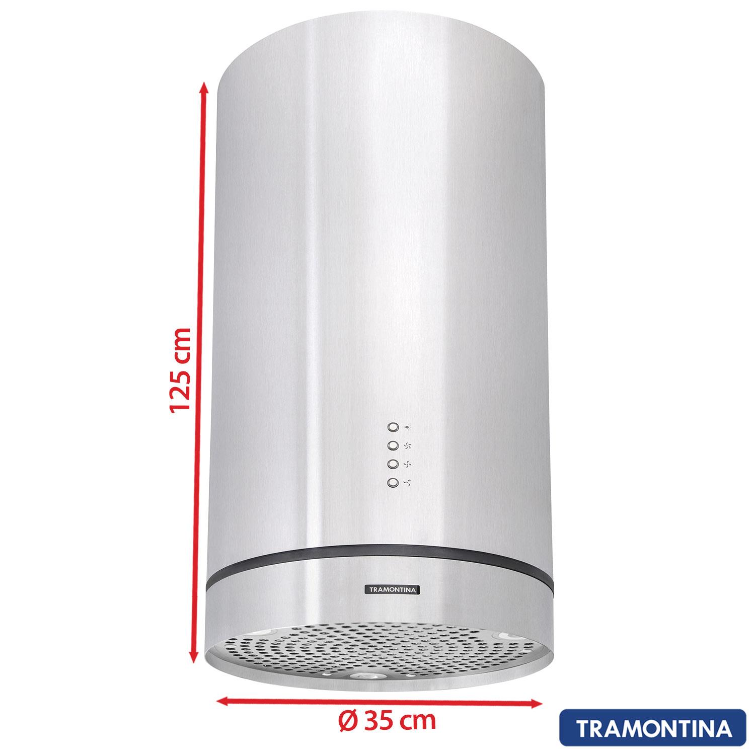 Coifa Ilha de 35 cm Tramontina com 03 Velocidades Tube Isla - 94833