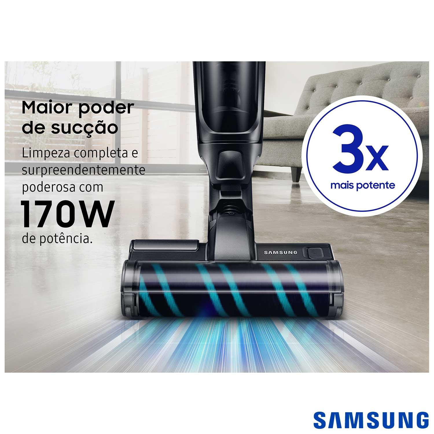 Aspirador de pó sem fio vertical Samsung  POWERstick VS6500RL 170W 0,25L VS60K6050KWAZ - Bivolt