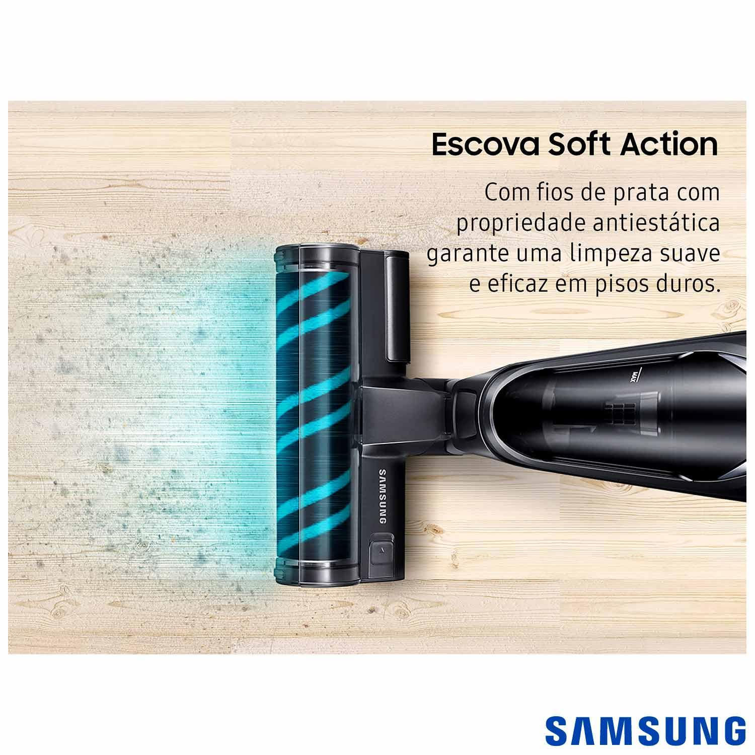Aspirador de pó sem fio vertical Samsung  POWERstick VS6500RL 170W 0,25L VS60K6050KWAZ - Bivolt