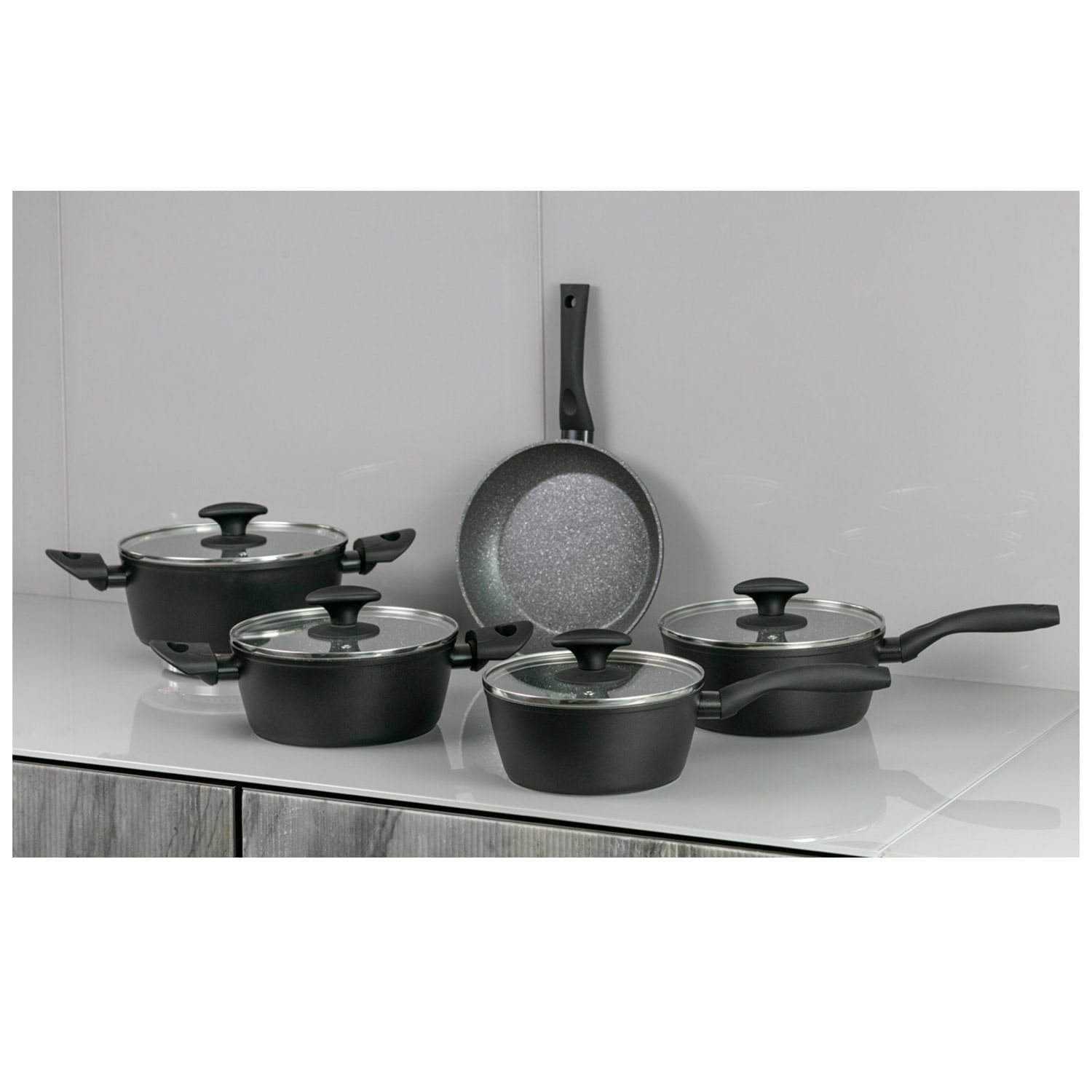 Conjunto de Panelas em Alumínio com 05 Peças Orion - Brinox