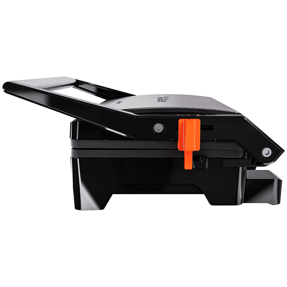 Grill Cadence Chapa Firme Inox com Preto - GRL621
