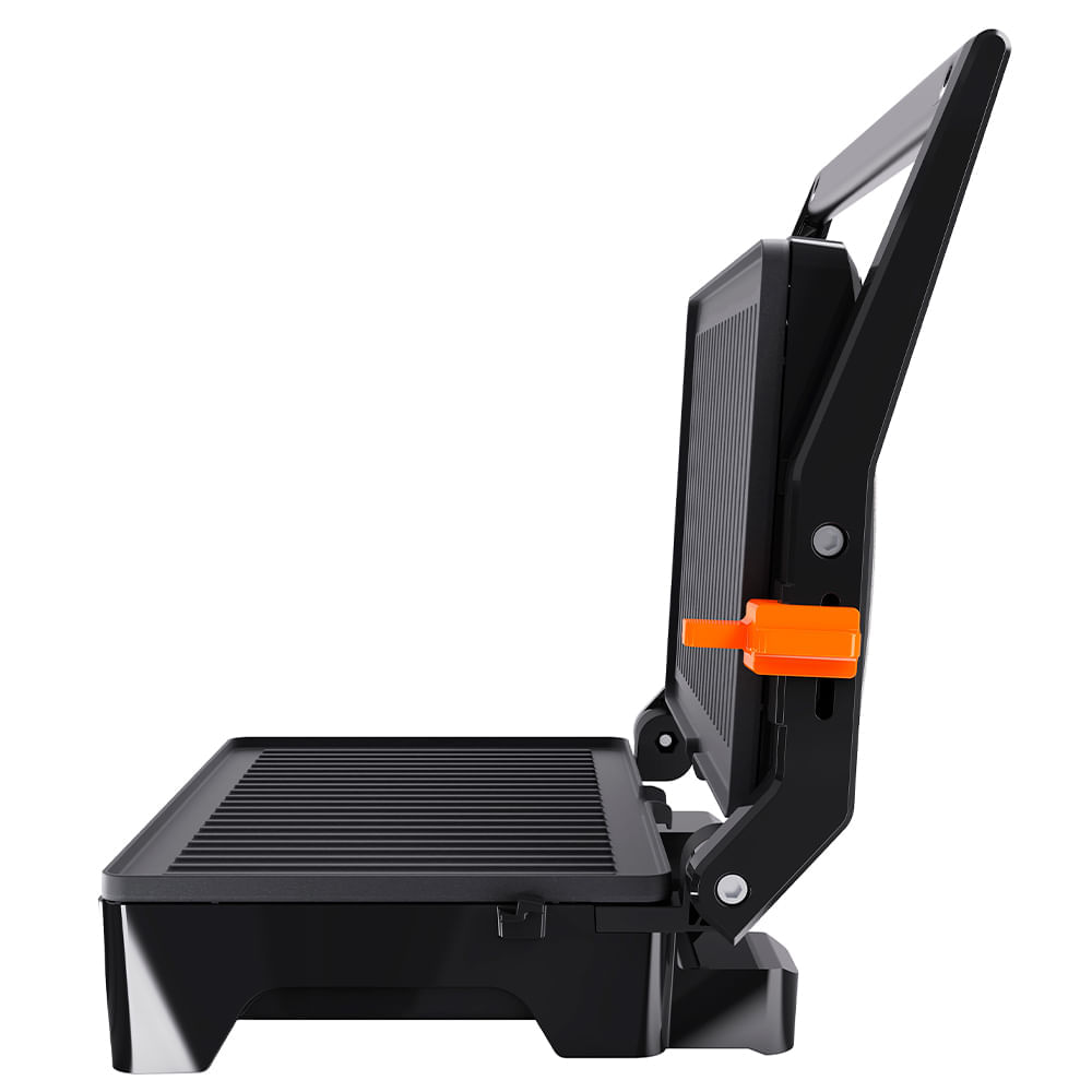 Grill Cadence Chapa Firme Inox com Preto - GRL621