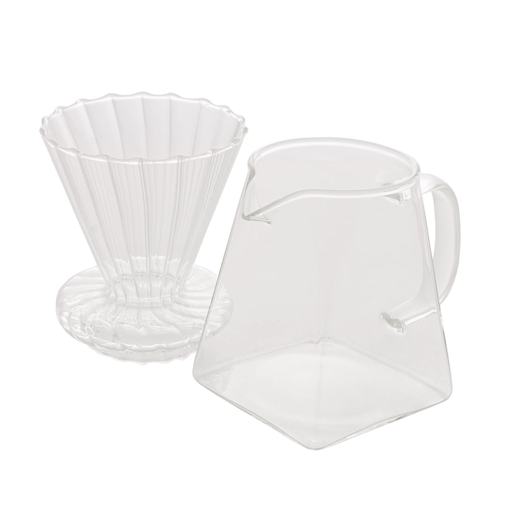 Cafeteira e Filtro de Vidro Borossilicato Resistente a Calor 500ml - Wolff