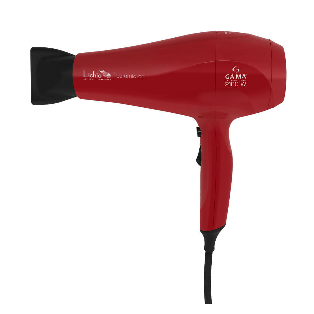Secador de Cabelo Gama Lichia Ceramic Ion com 02 Velocidades e 2100W Vermelho - SECLICHIA