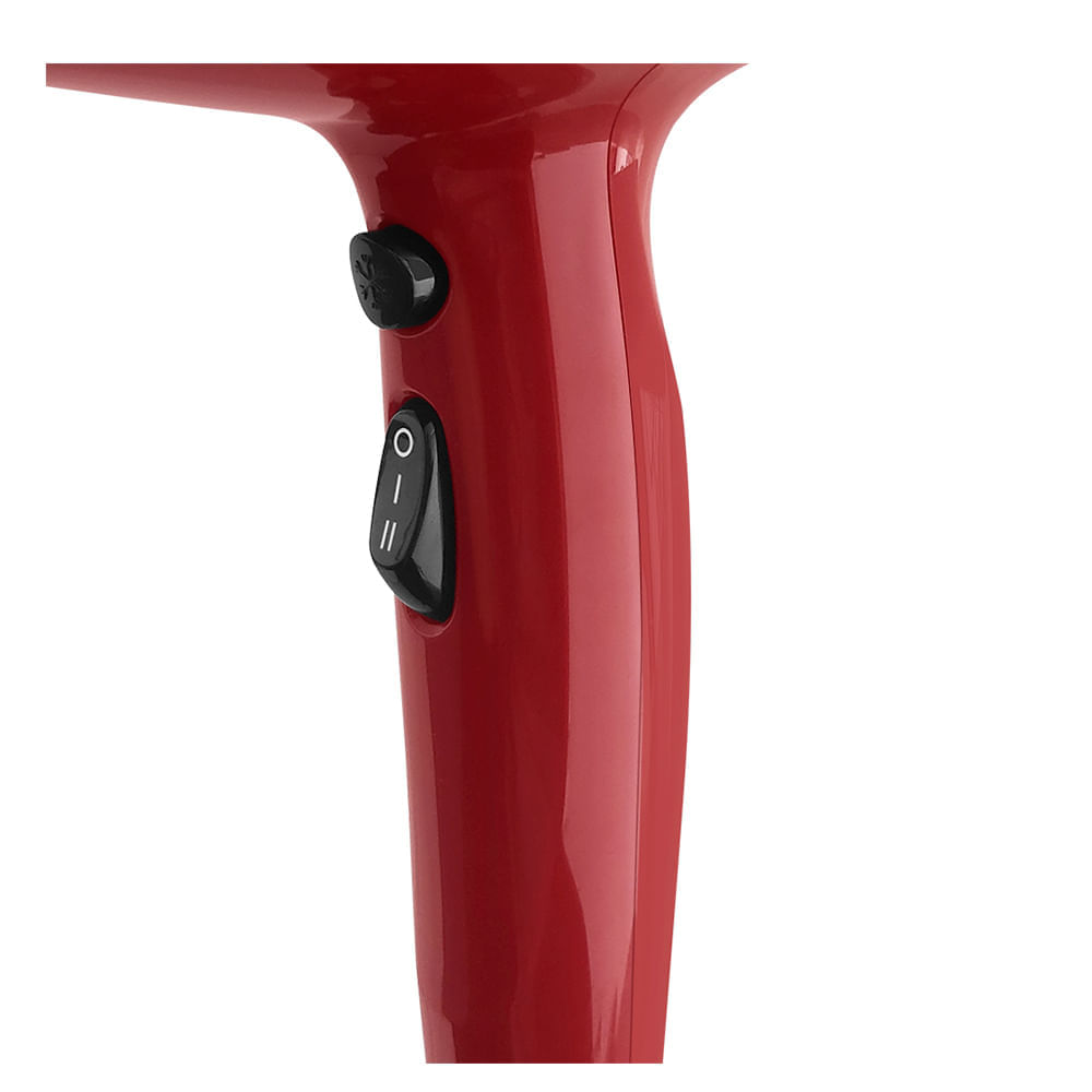 Secador de Cabelo Gama Lichia Ceramic Ion com 02 Velocidades e 2100W Vermelho - SECLICHIA