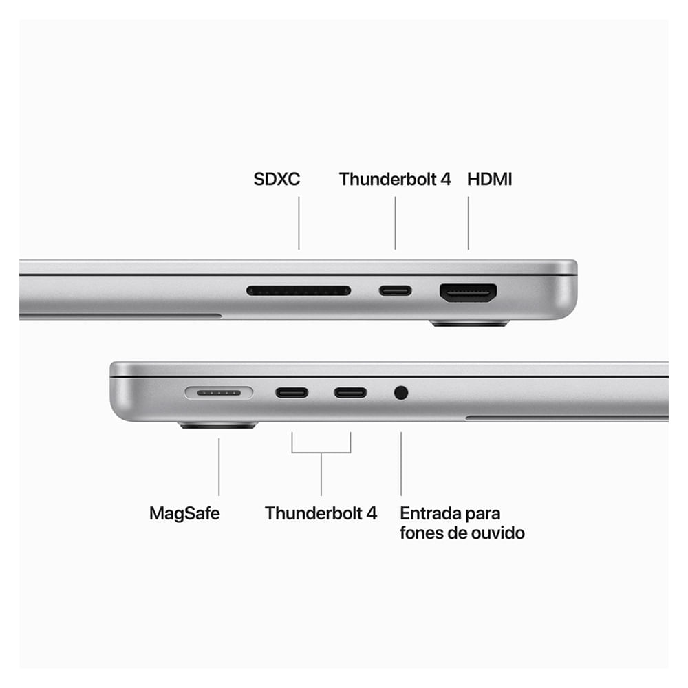 MacBook Pro 14" Apple M3 Pro (18GB RAM 512 GB) Prateado