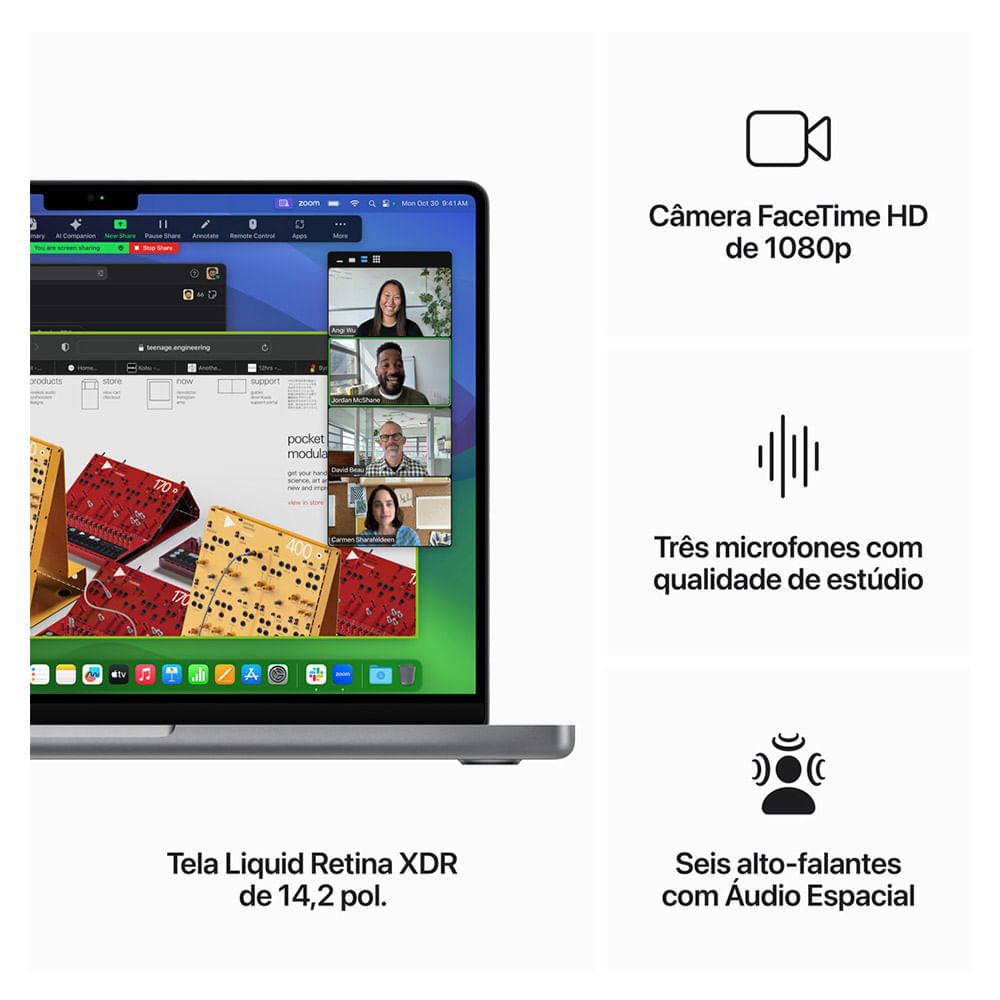 MacBook Pro 14" Apple M3 (8GB RAM 1TB) Cinza-espacial