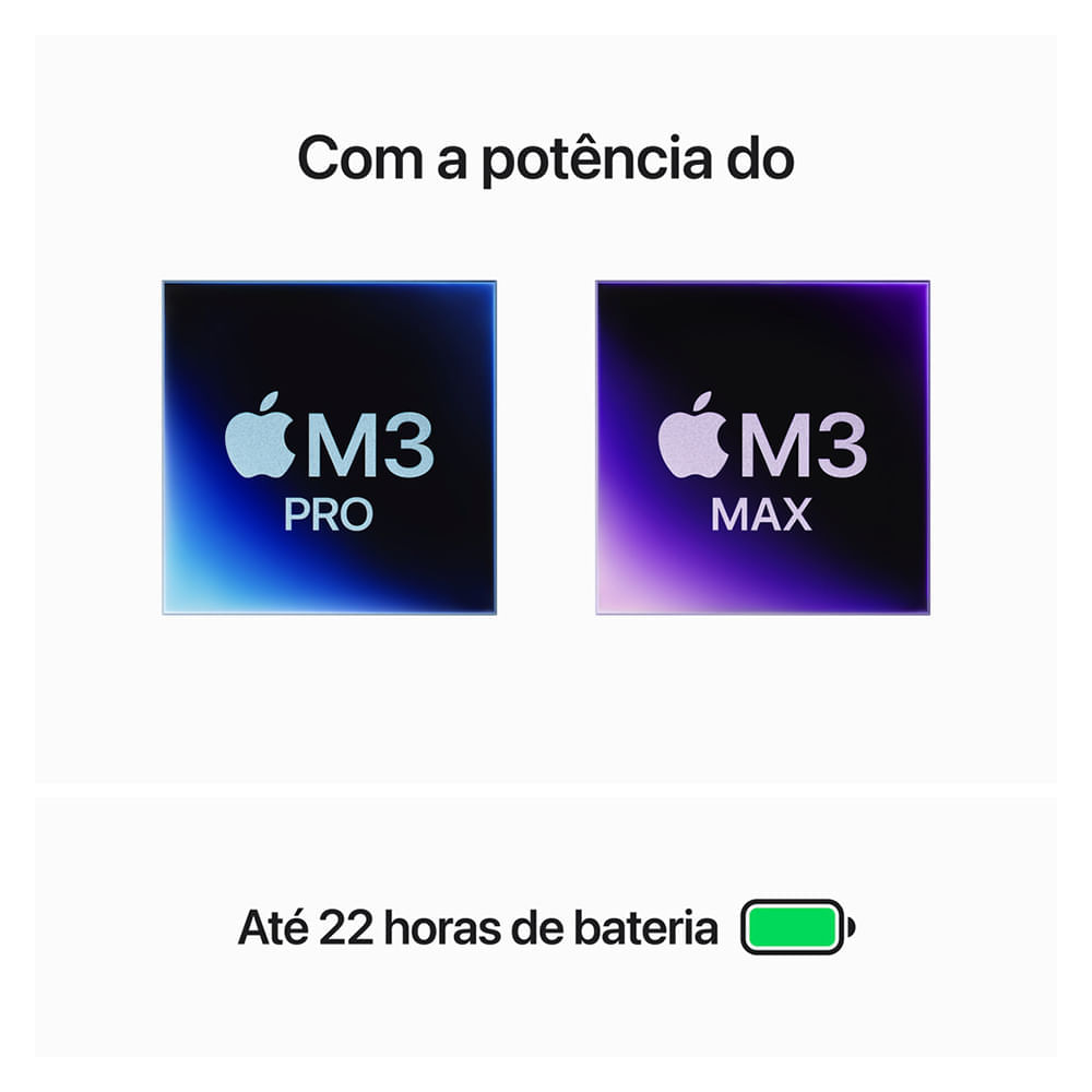 MacBook Pro 16" Apple M3 Max (48GB RAM 1TB) Preto Espacial