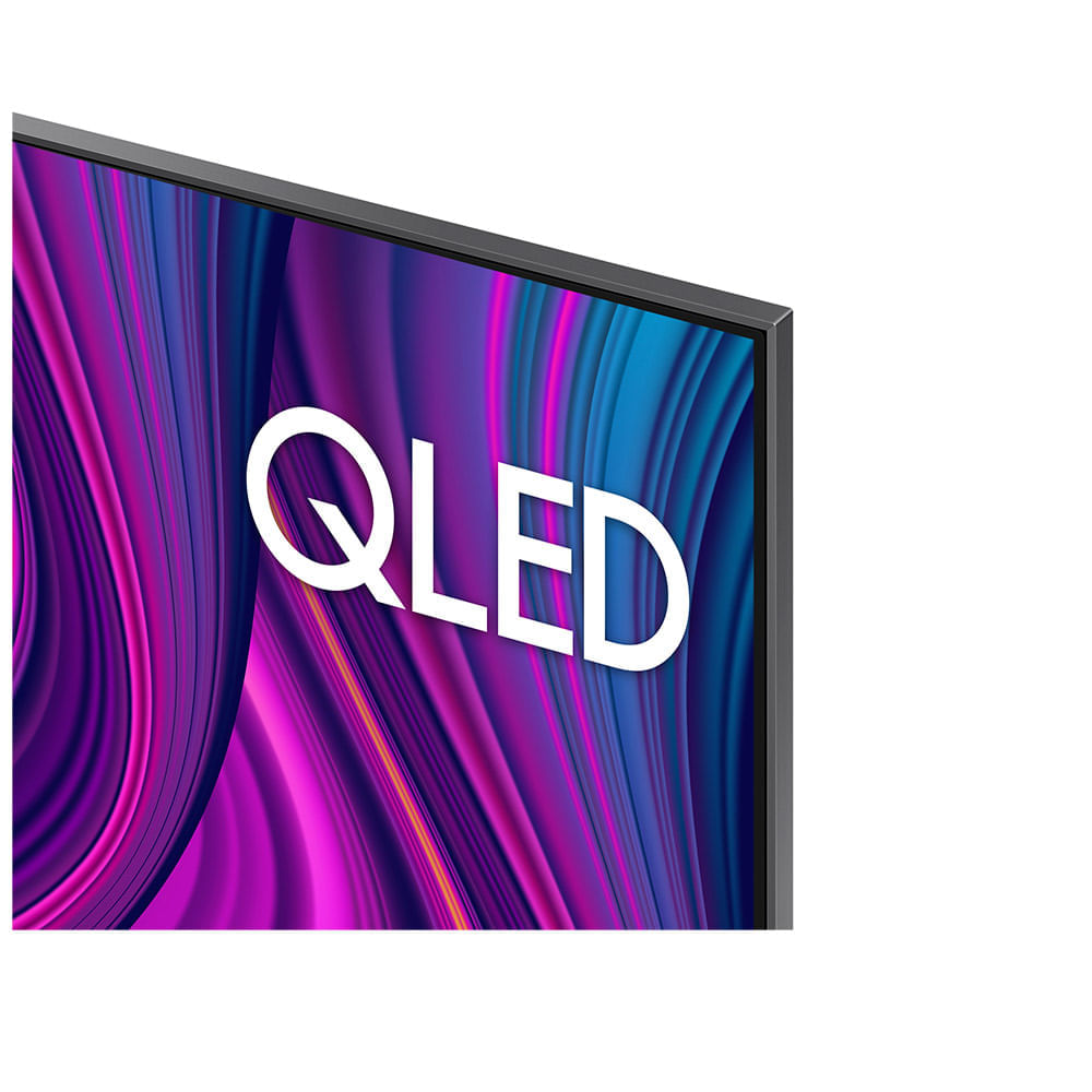 Smart TV 4K Samsung QLED 55" Polegadas 55Q80B, Processador com IA, Alexa built in