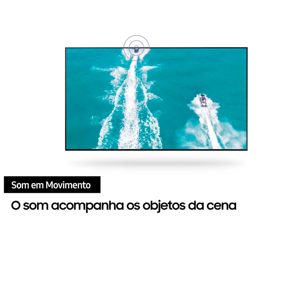 Smart TV 4K Samsung QLED 55" Polegadas 55Q80B, Processador com IA, Alexa built in