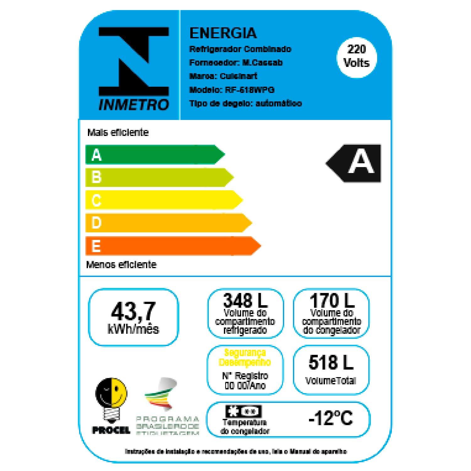 Refrigerador Multidoor Cuisinart Arkton 518 Litros Cinza
