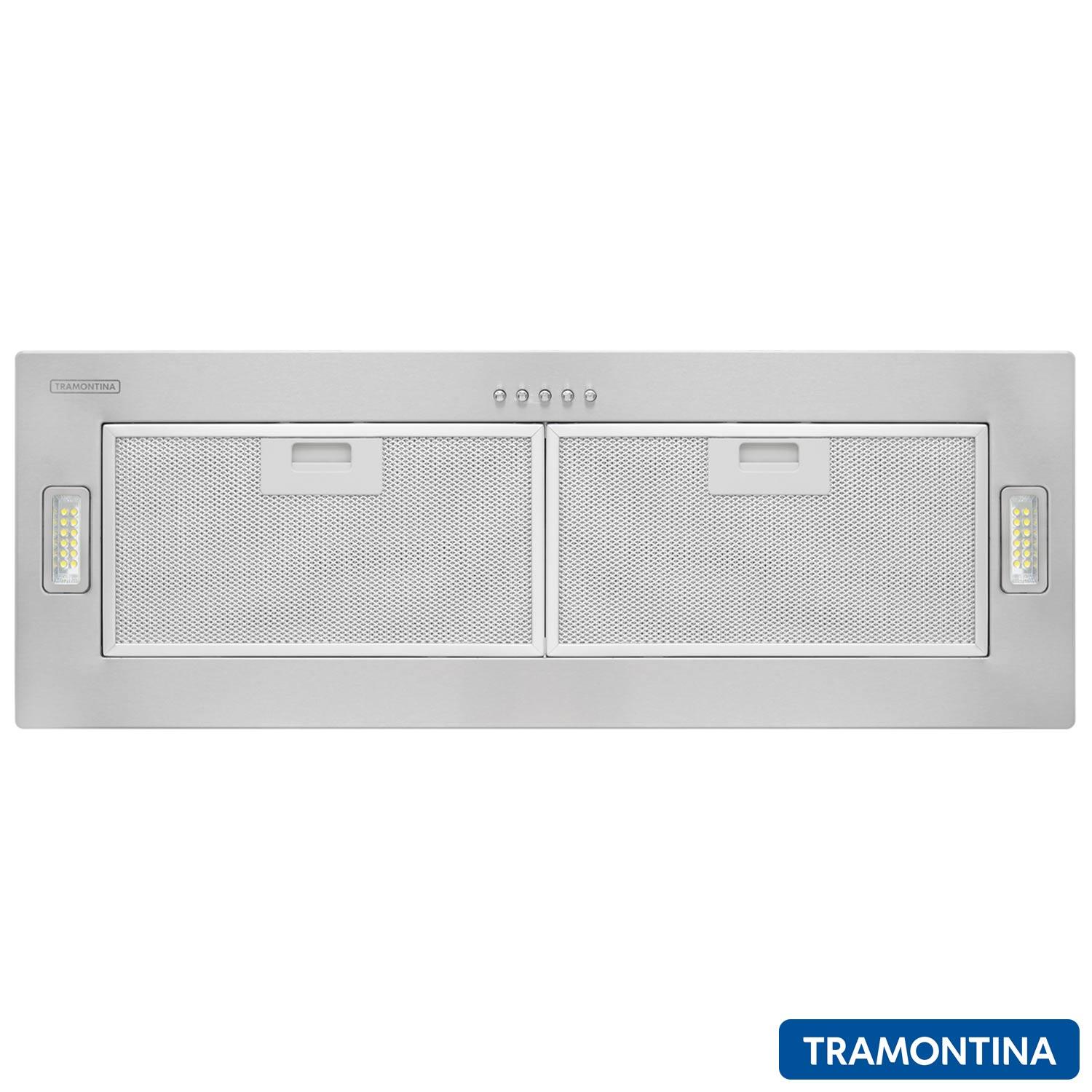 Coifa de Embutir Tramontina 75 cm com 03 Velocidades, Painel Eletrônico, Incasso, Inox - 95800