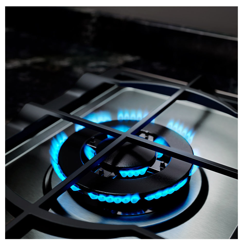 Cooktop a Gás 05 Bocas Electrolux com Acendimento Superautomático Experience Semiprofissional Inox - KE9DX