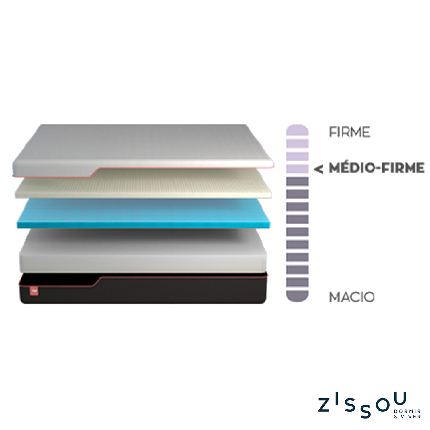 Colchão Zissou Coral Casal