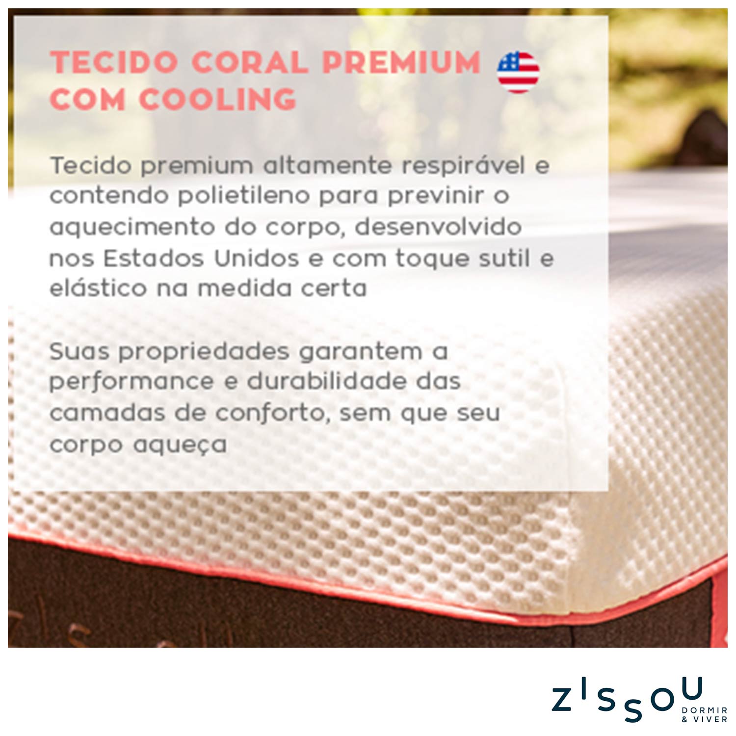 Colchão Zissou Coral Casal