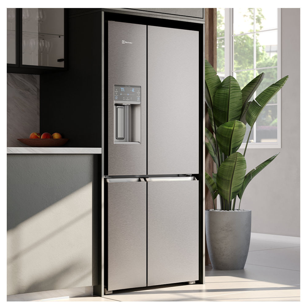 Refrigerador French Door Home Pro Electrolux de 04 Portas Frost Free com 541 Litros FlexiSpace - IQ8IS
