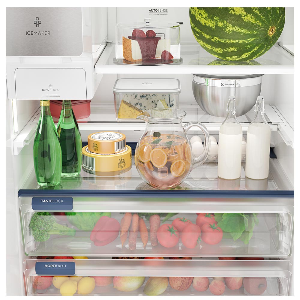 Refrigerador French Door Home Pro Electrolux de 04 Portas Frost Free com 541 Litros FlexiSpace - IQ8IS