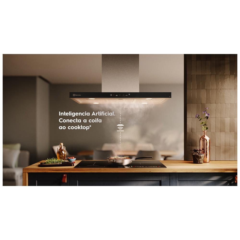 Coifa de Ilha Electrolux Experience Hob2Hood 90cm Inox- CE9IF