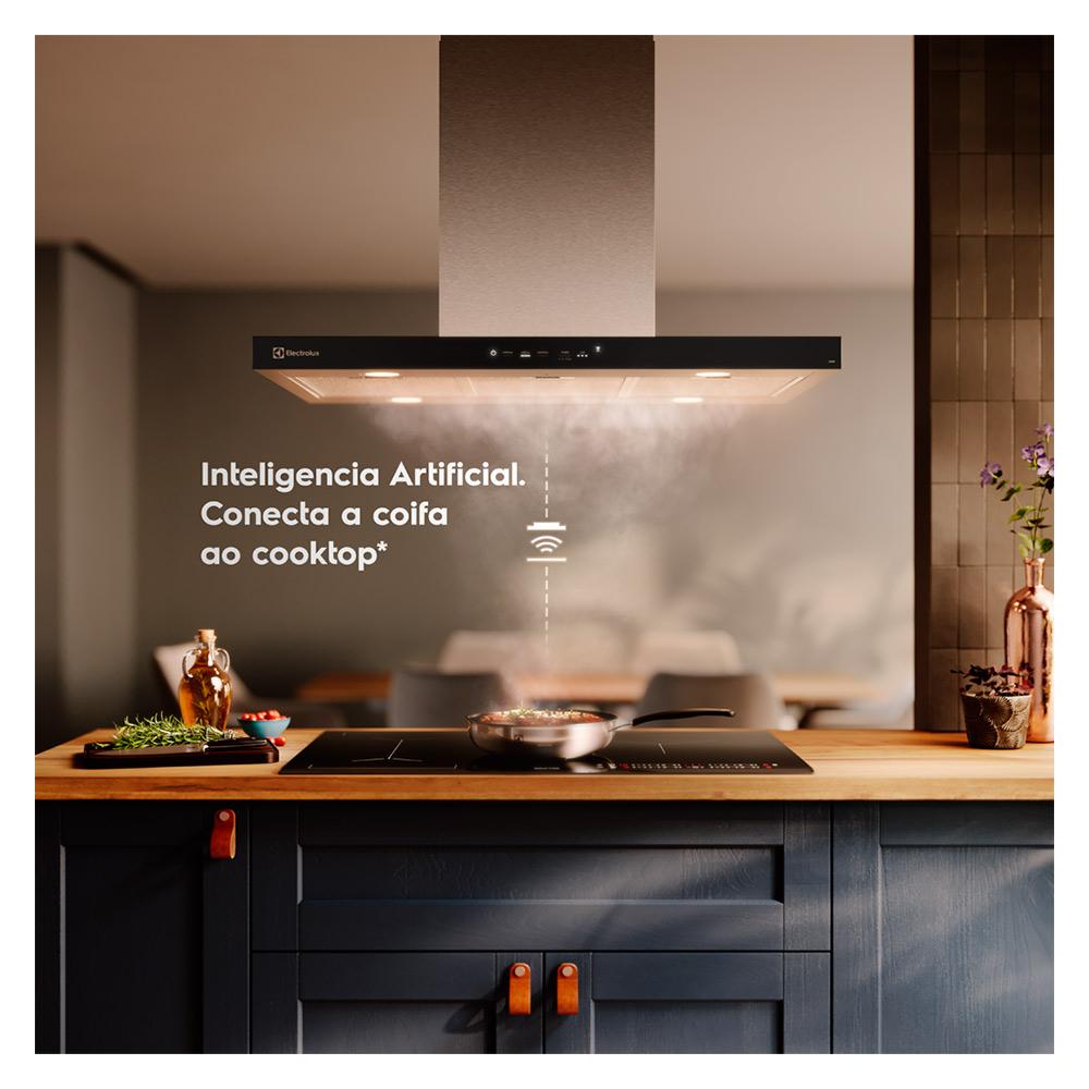 Coifa de Ilha Electrolux Experience Hob2Hood 90cm Inox- CE9IF
