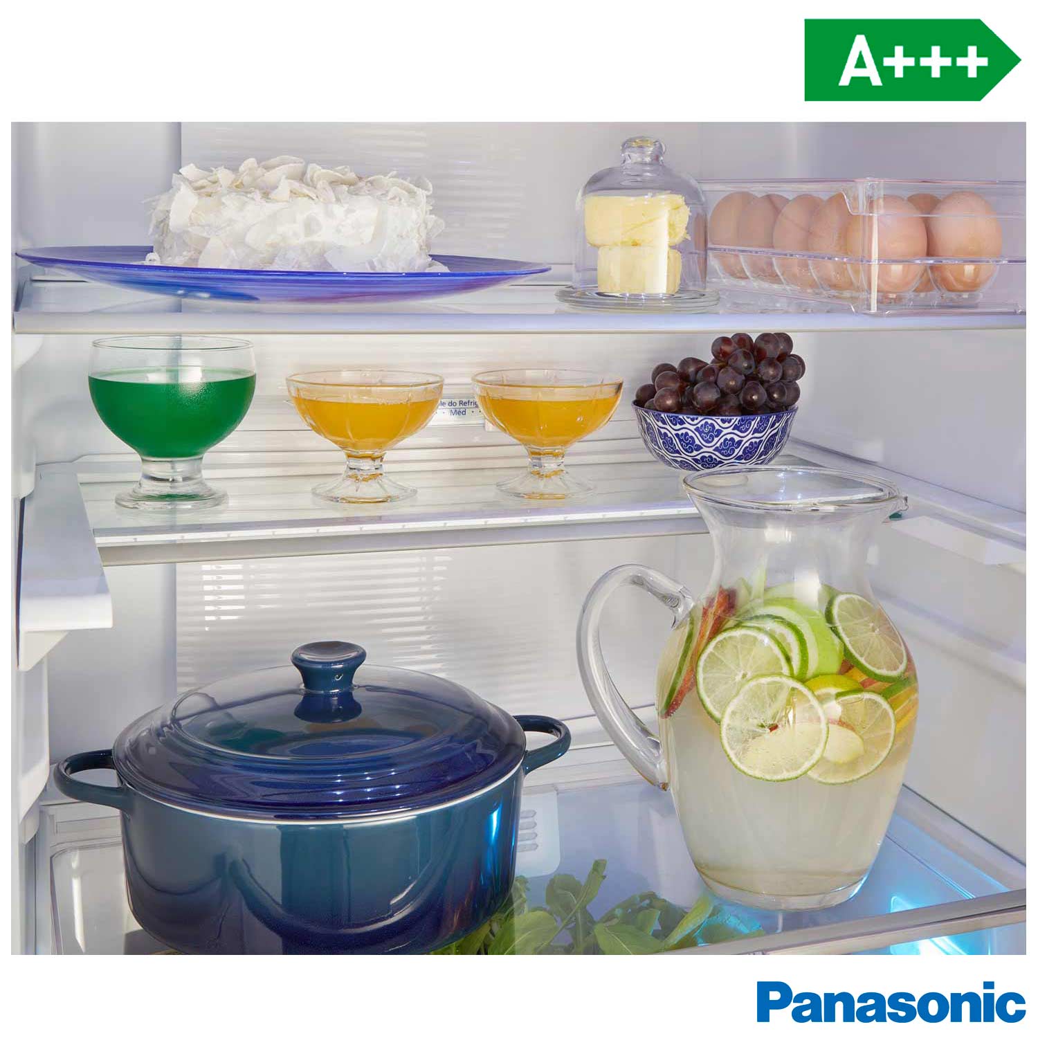 Refrigerador Bottom Freezer Inverter Panasonic de 02 Portas Frost Free com 425 Litros e Painel Easy Touch Preto - B